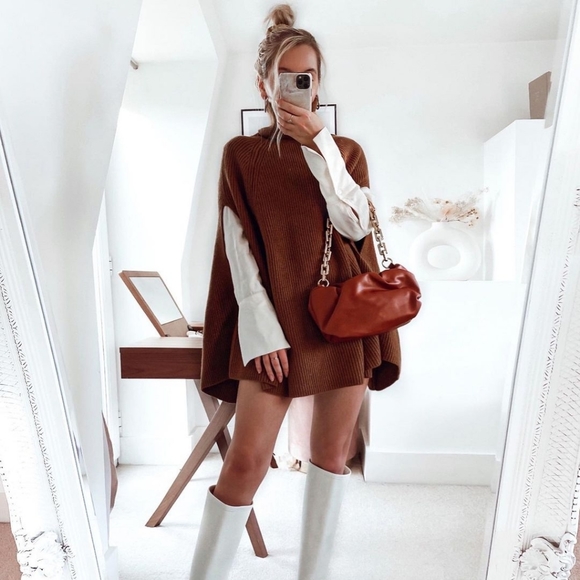 Zara knit turtleneck cape - Picture 15 of 16